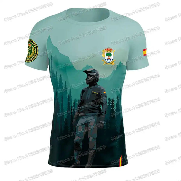 Camiseta Técnica Guardia Civil SEPRONA | Emblema Oficial | Deporte y Entrenamiento