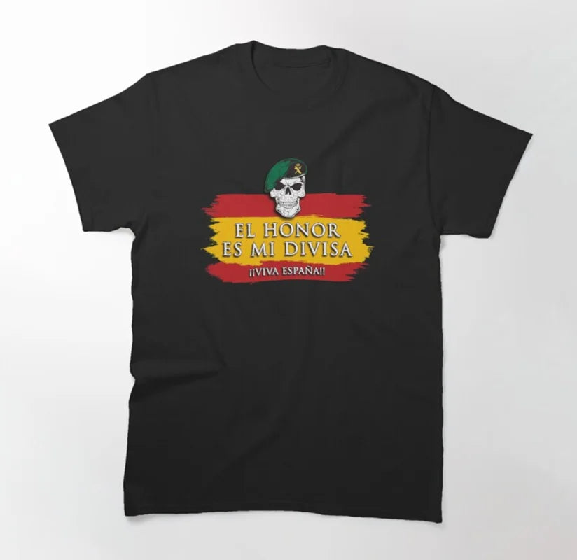 CAMISETA EL HONOR ES MI DIVISA. 100 % ESPAÑOL